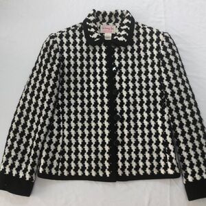 Vintage Henry lee petites black white Blazer